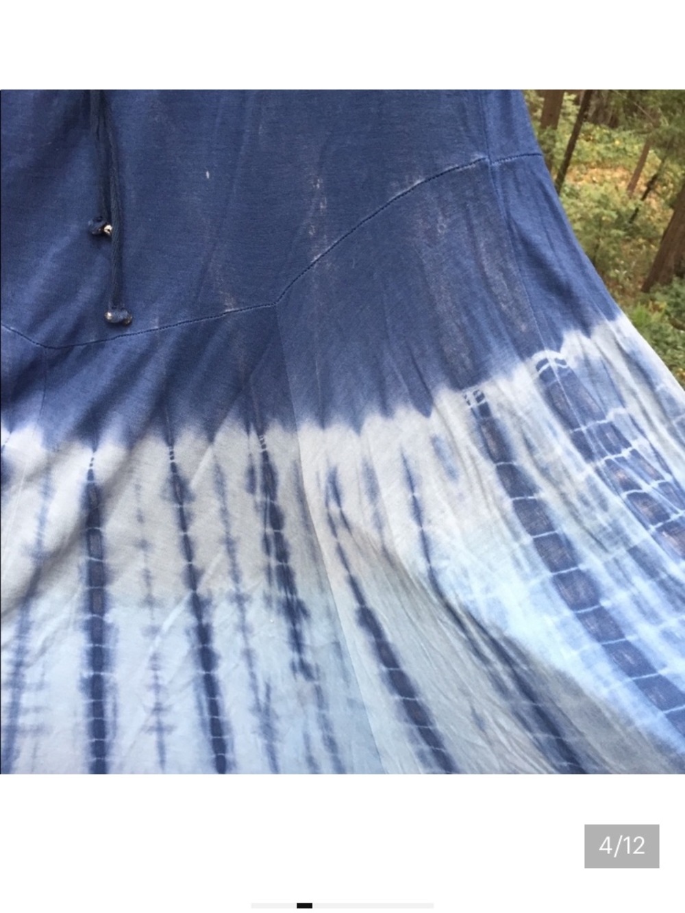 Tie-Dye Blue Circle Skirt - Picture 4 of 11
